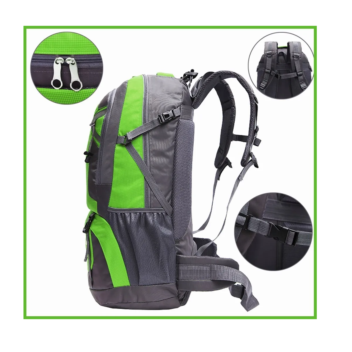 Foto 4 pulgar | Mochila Impermeable Eo Safe Imports ESI-3212 color Verde 60 L