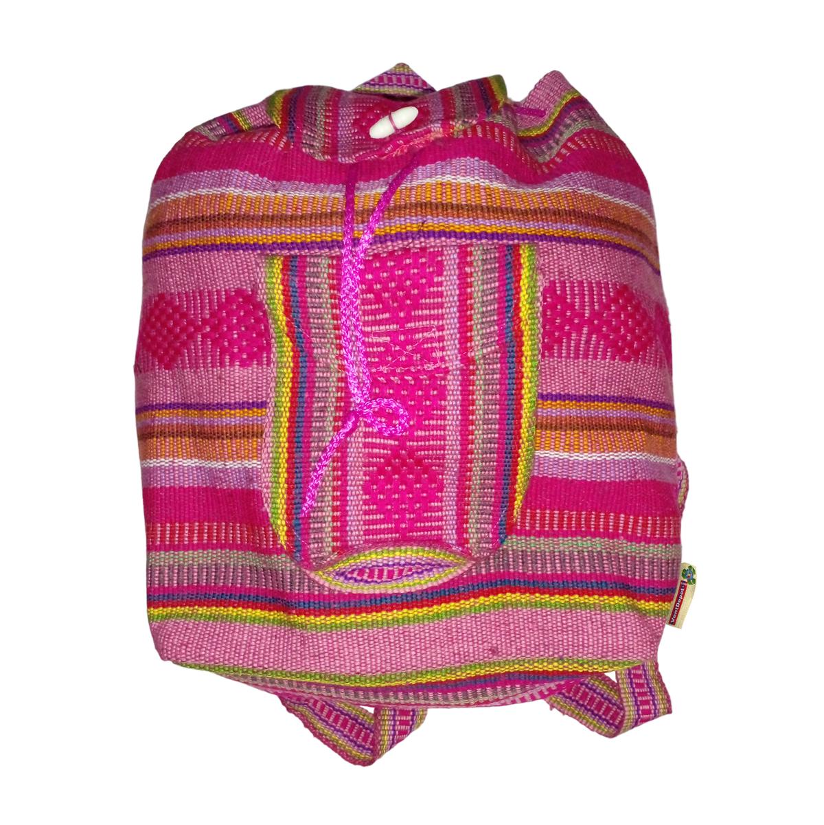 Morral Hecho A Mano Artcraftmx  Mxmuy-001  1 Pza  Rosa  Hechas A Mano