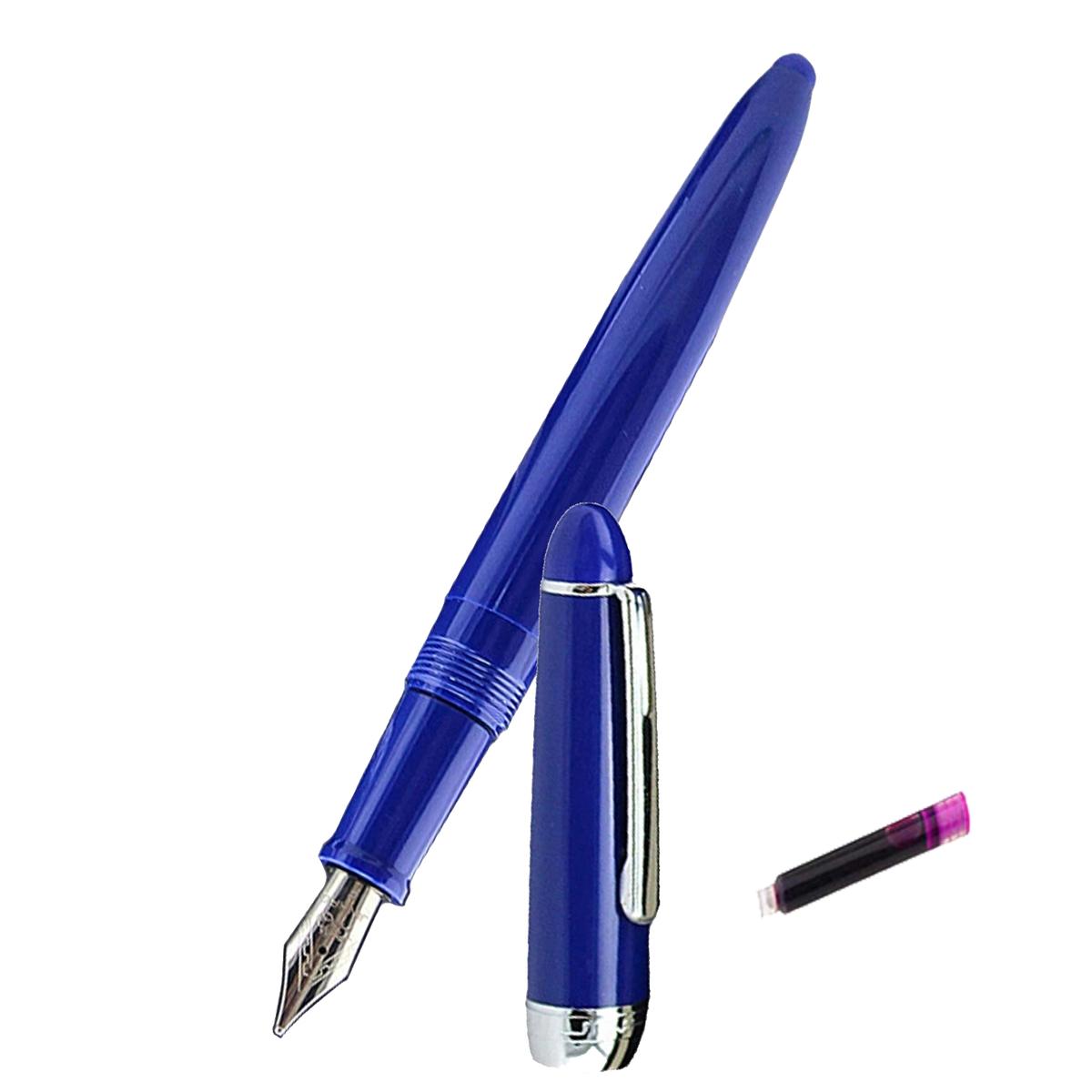 Pluma Tipo Fuentes Fina Y Elegante High Monaco Mxbpl-011 1 Pieza Azul