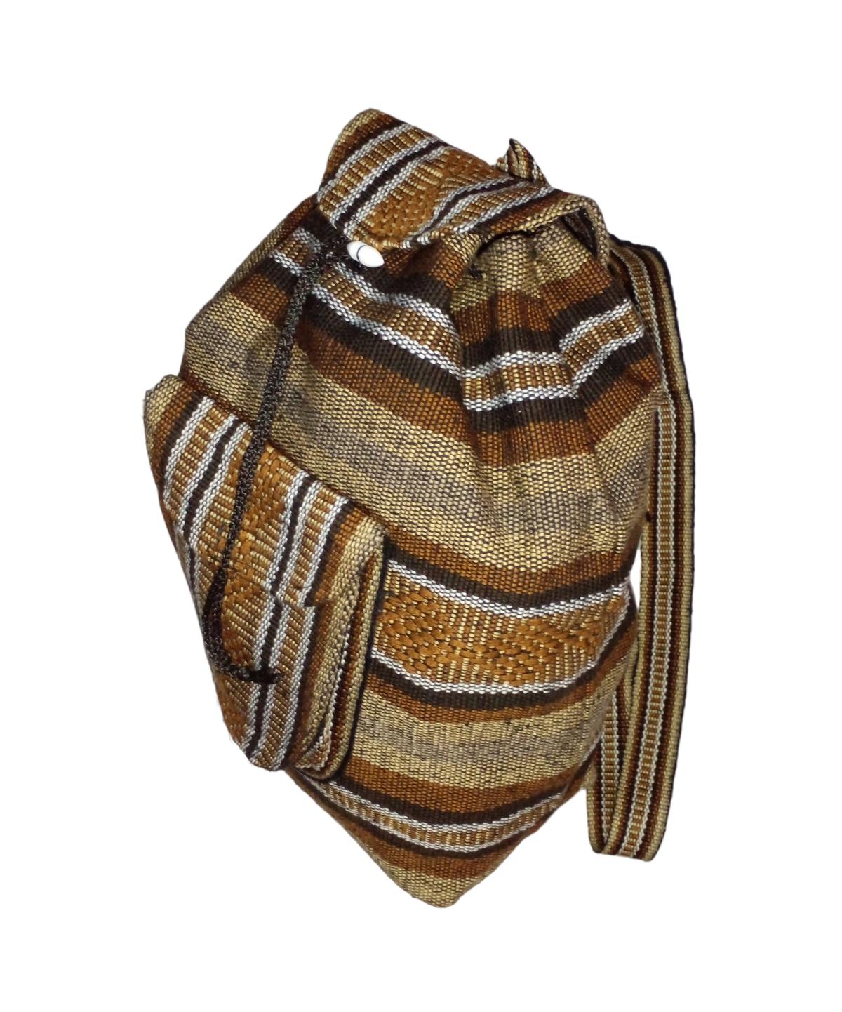 Foto 4 pulgar | Mochila Artesanales Mexicanas Artcraftmx  Mxket-001  1 Pza  Beige/café/negro  Hechas A Mano