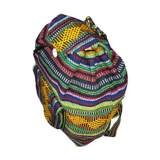 Foto 3 | Mochila Artesanales Mexicanas Artcraftmx Mxyur-001 1 Pza Azul/verde/rojo/amarillo Hechas A Mano