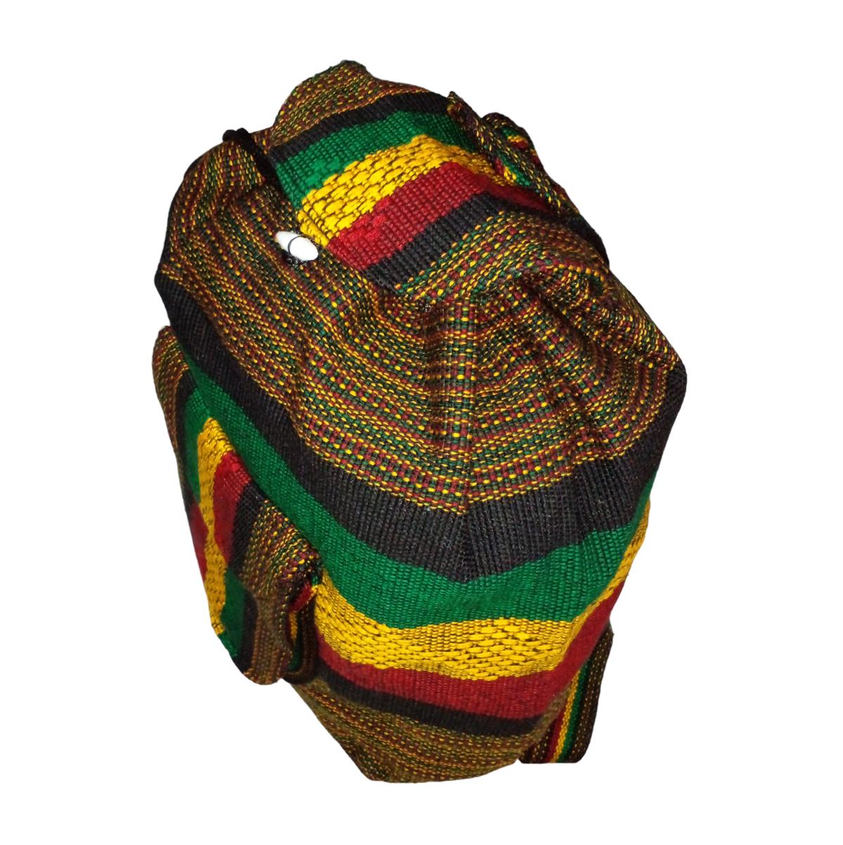 Foto 4 pulgar | Mochila De Hilo Hecha Por Mexicanos Artcraftmx  Mxxan-002  2 Pzas  Rojo/amarillo/ver/neg  Hechas A Mano