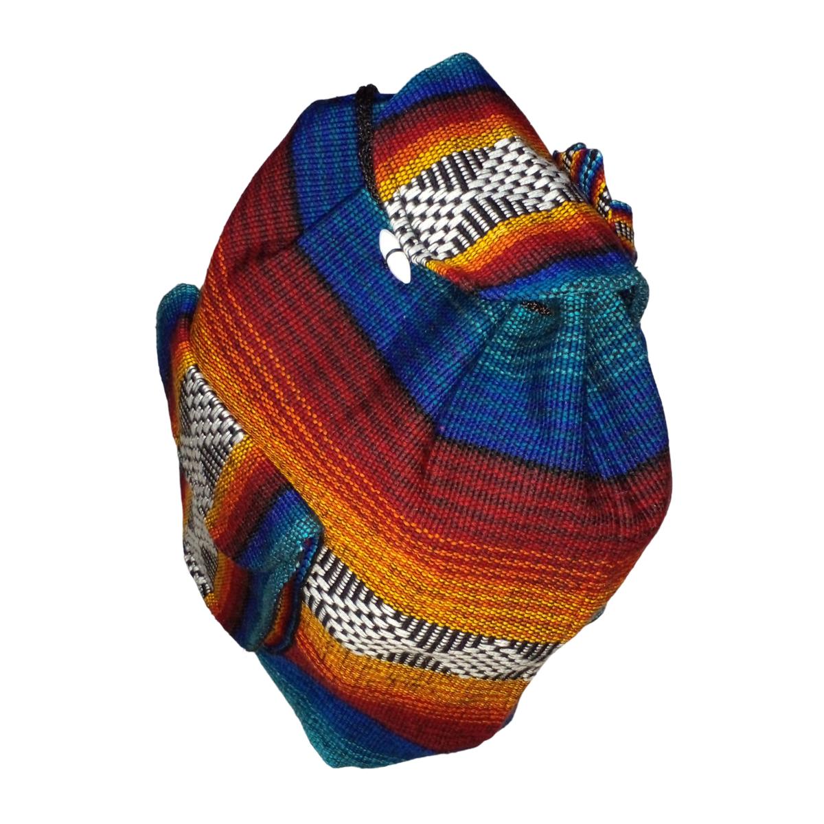 Foto 4 pulgar | Mochila Tejida Por Mexicanos Artcraftmx  Mxxol-002  2 Pzas  Rojo/azul/negro/amarillo  Hechas A Mano