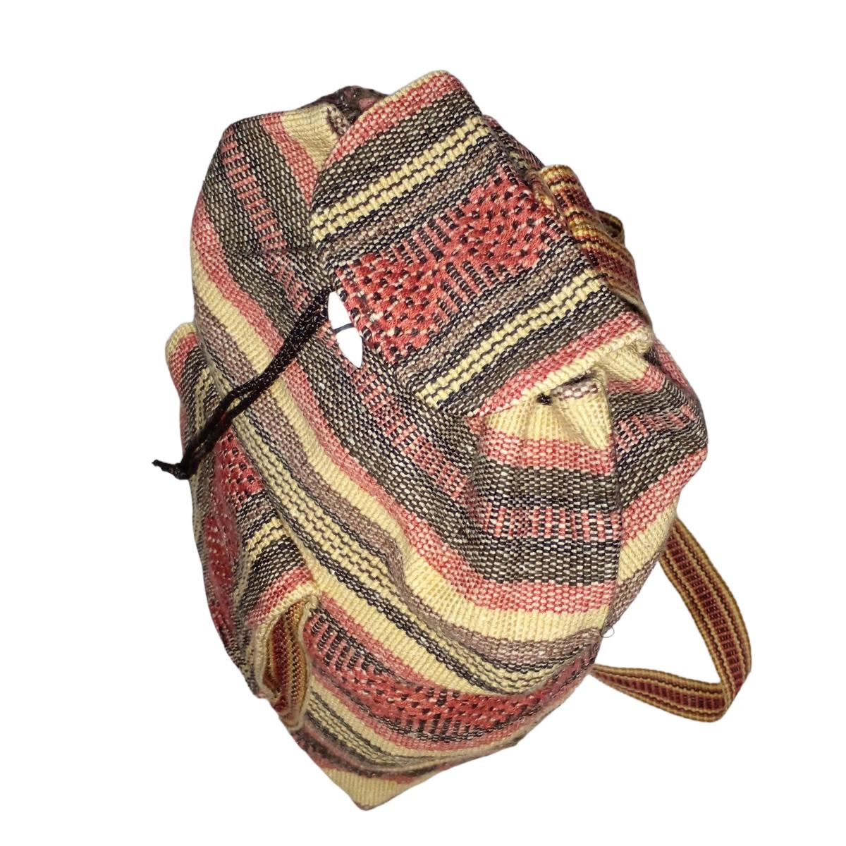 Foto 4 pulgar | Mochila Artesanales Mexicanas Artcraftmx  Mxyun-002  2 Pzas  Rojo/beige/negro  Hechas A Mano