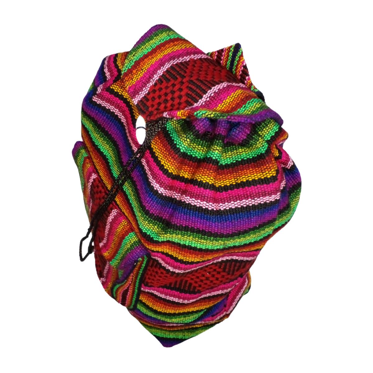 Foto 4 pulgar | Mochila Tejida Por Mexicanos Artcraftmx  Mxyet-001  1 Pza  Rojo/verde/naranja/morado/rosa  Hechas A Mano