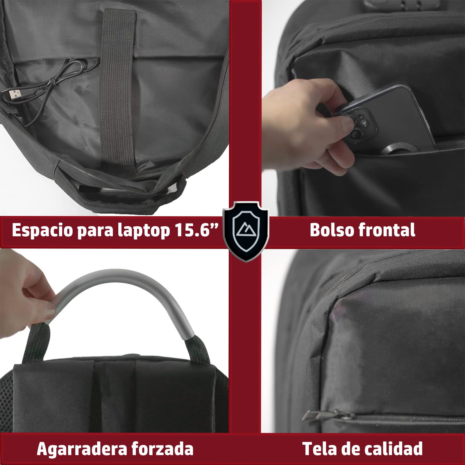 Foto 6 pulgar | Mochila Antirrobo Con Carga USB Boclier Backpack 20 Litros color Negro