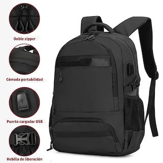 Foto 3 | Mochila De Viaje Para Laptop Boclier 18l Backpack color Negro