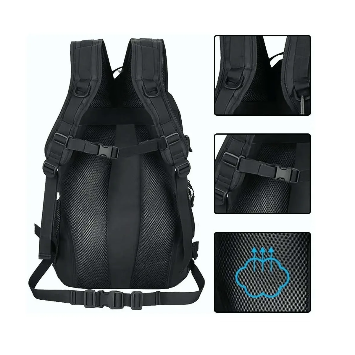 Foto 4 pulgar | Mochila Táctica Multifuncional Portátil para Exteriores 40l Eo Safe Imports Esi-3616 Negro