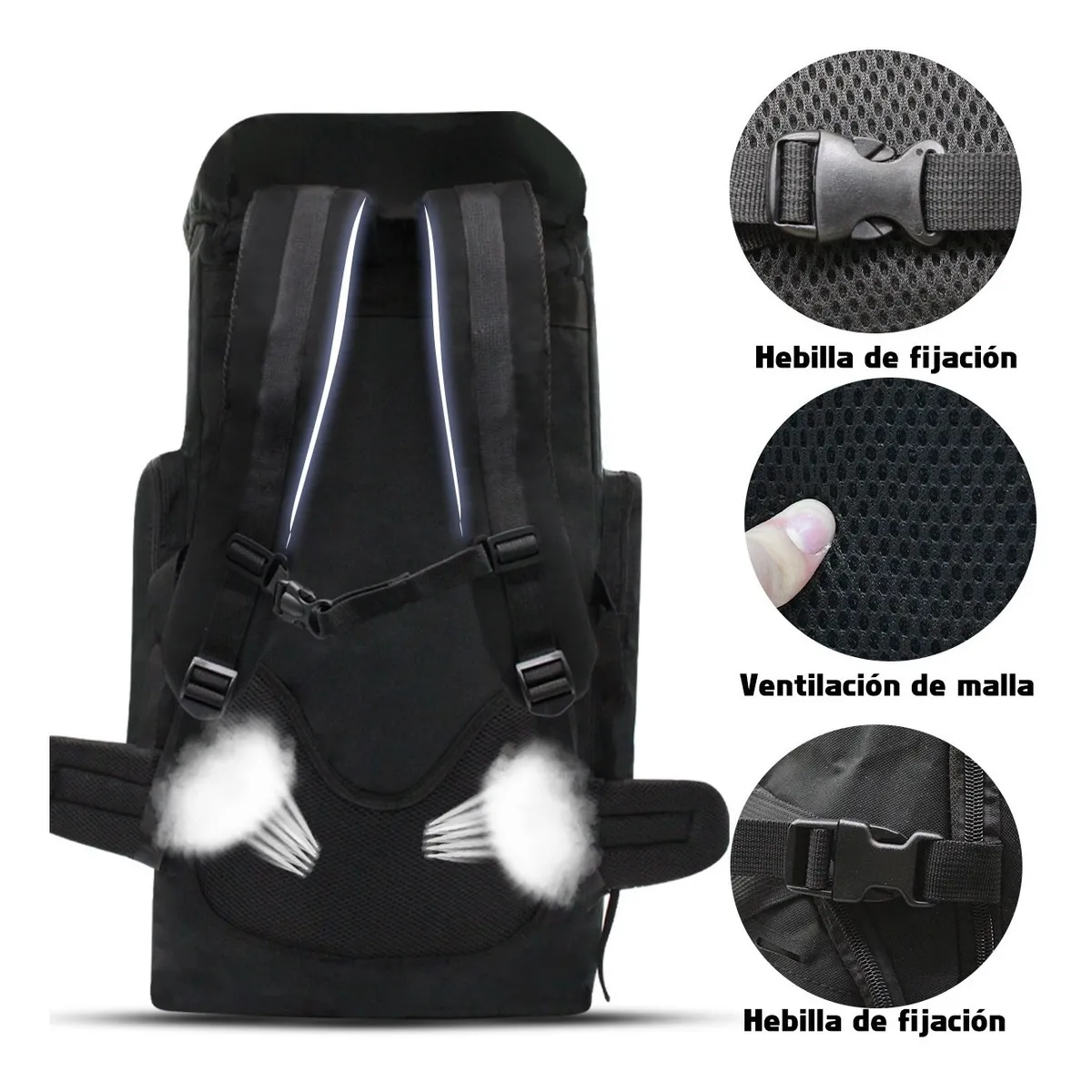 Foto 4 pulgar | Mochila Táctica Eo Safe Imports ESI-3618 color Negro