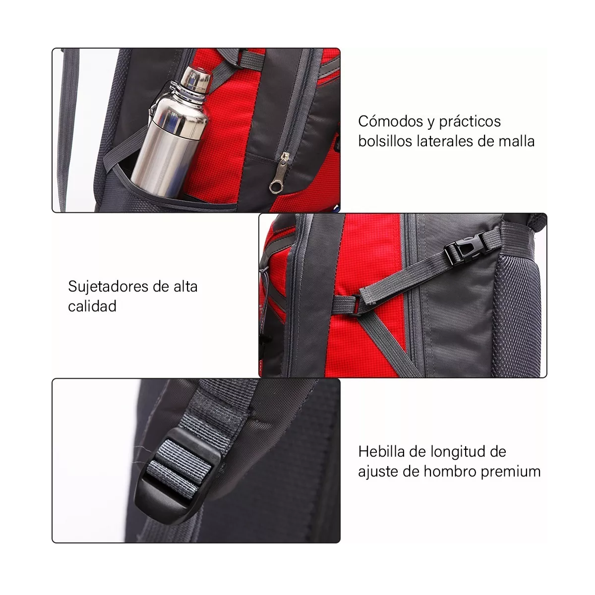 Foto 4 pulgar | Mochila Eo Safe Imports Esi-3963 color Rojo