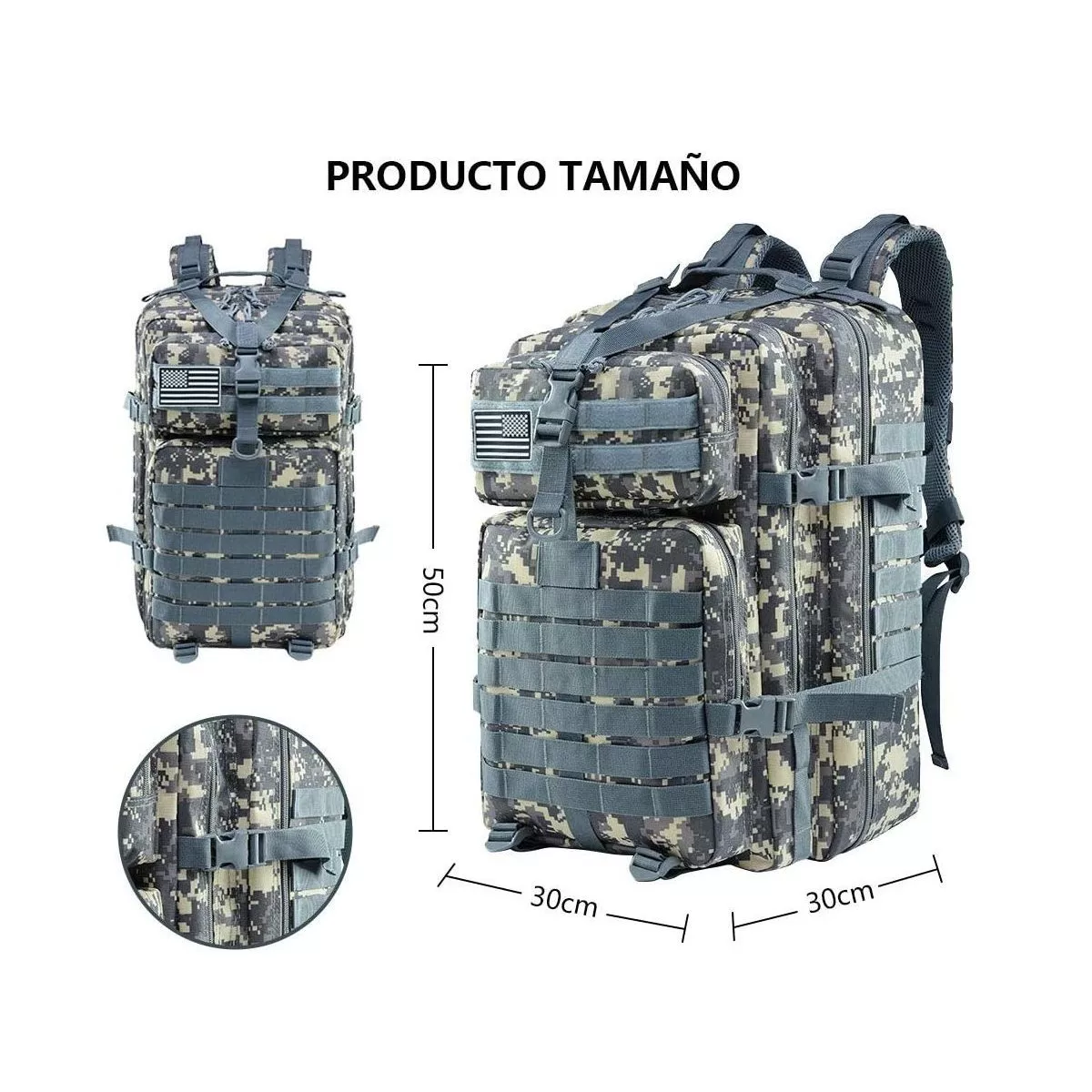 Foto 4 pulgar | Mochila Impermeable 40l Gran Capacidad Eo Safe Imports Esi-4550 Multicolor