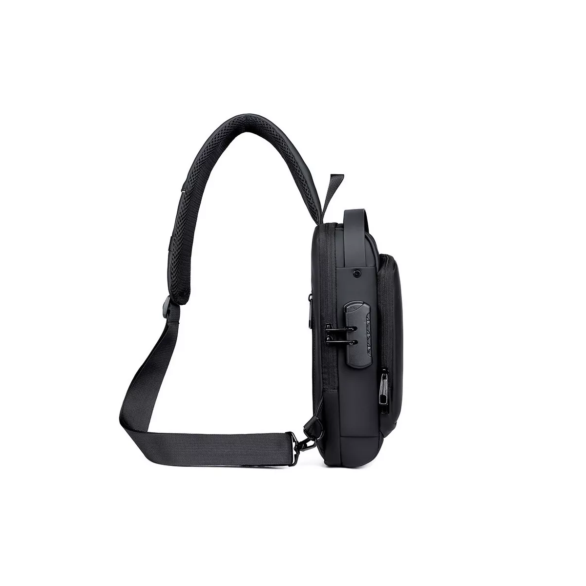 Foto 3 pulgar | Mochila Cruzada Antirrobo Eo Safe Imports ESI-4672 color Negro