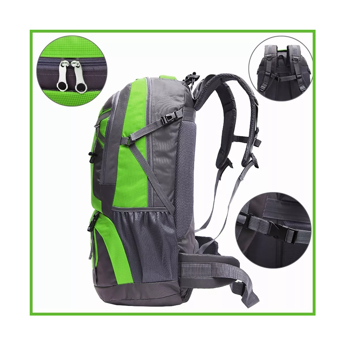 Foto 4 pulgar | Mochila Impermeable Eo Safe Imports ESI-5026 color Verde 60L