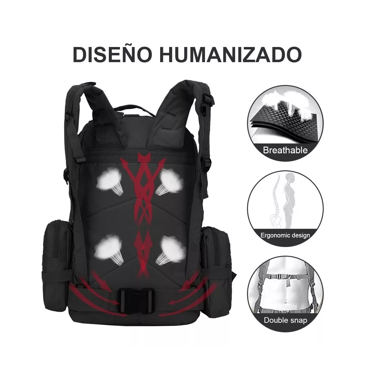 Foto 3 | Mochila Impermeable Eo Safe Imports Esi6238 color Negro