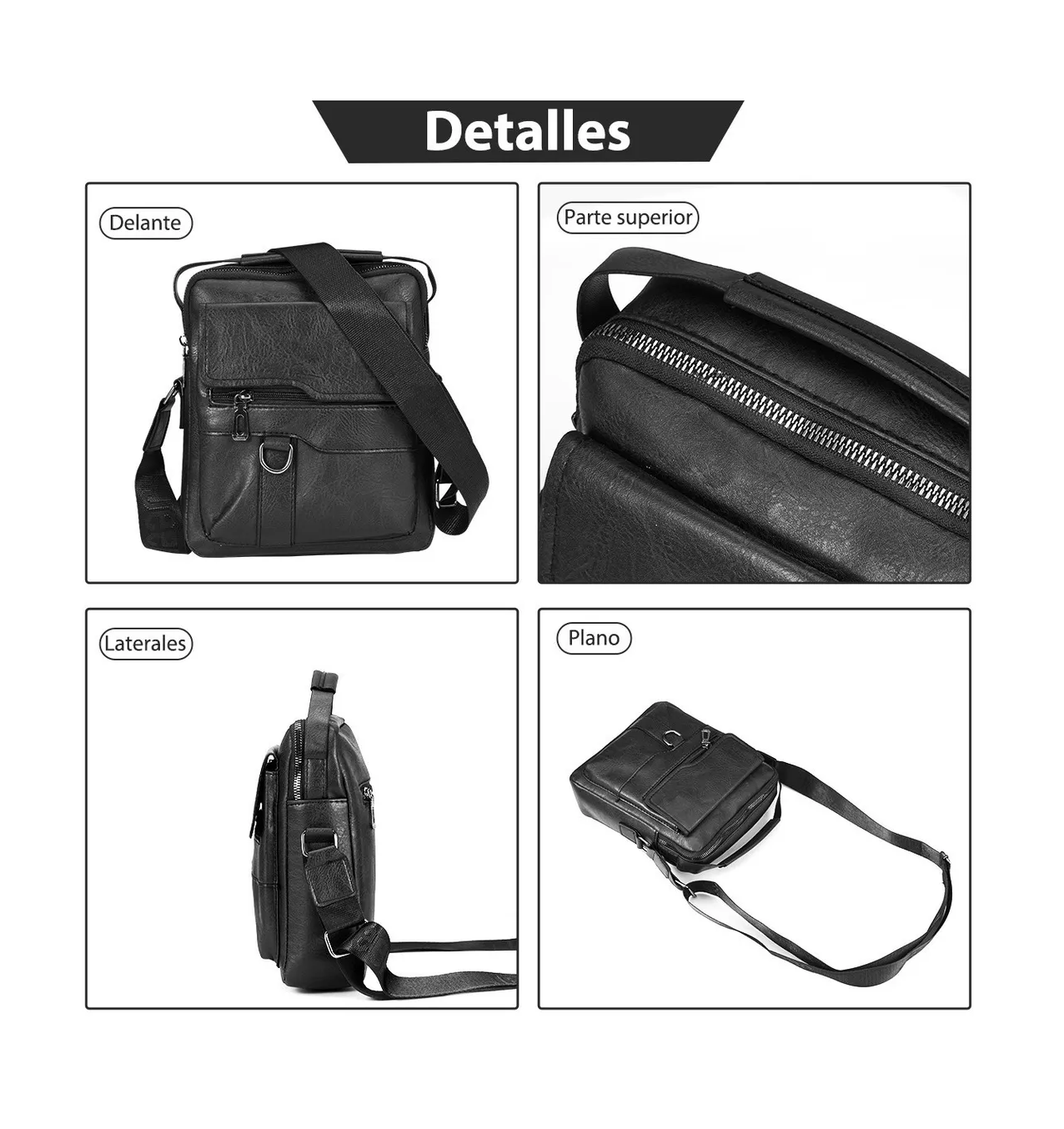 Foto 3 pulgar | Bolsos Bandolera de Piel Sintética 3pzs 15 Pulgadas Belug para Hombre