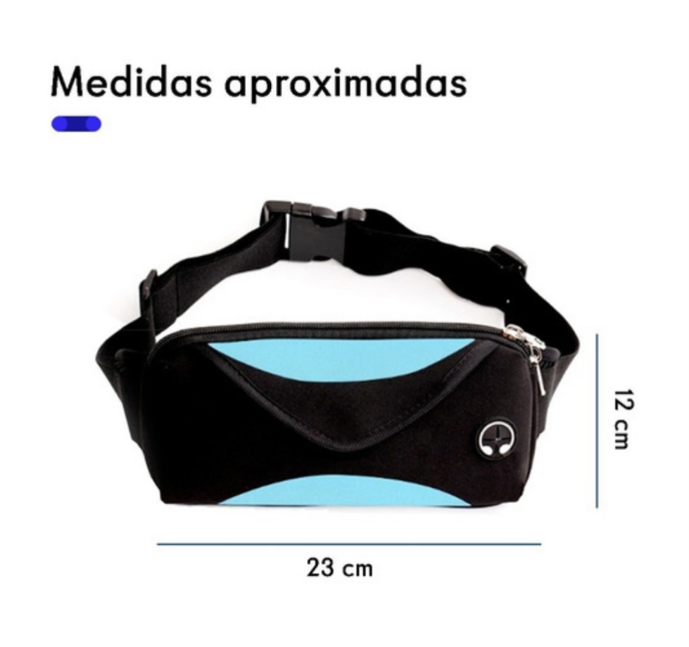 Foto 4 pulgar | Cangurera Riñonera Deportiva Gym Impermeable Multiusos Color Negro