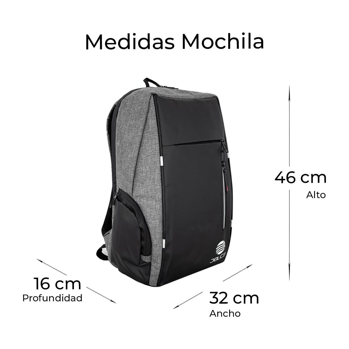 Foto 6 pulgar | Mochila Escolar Dolce con Conexión Usb