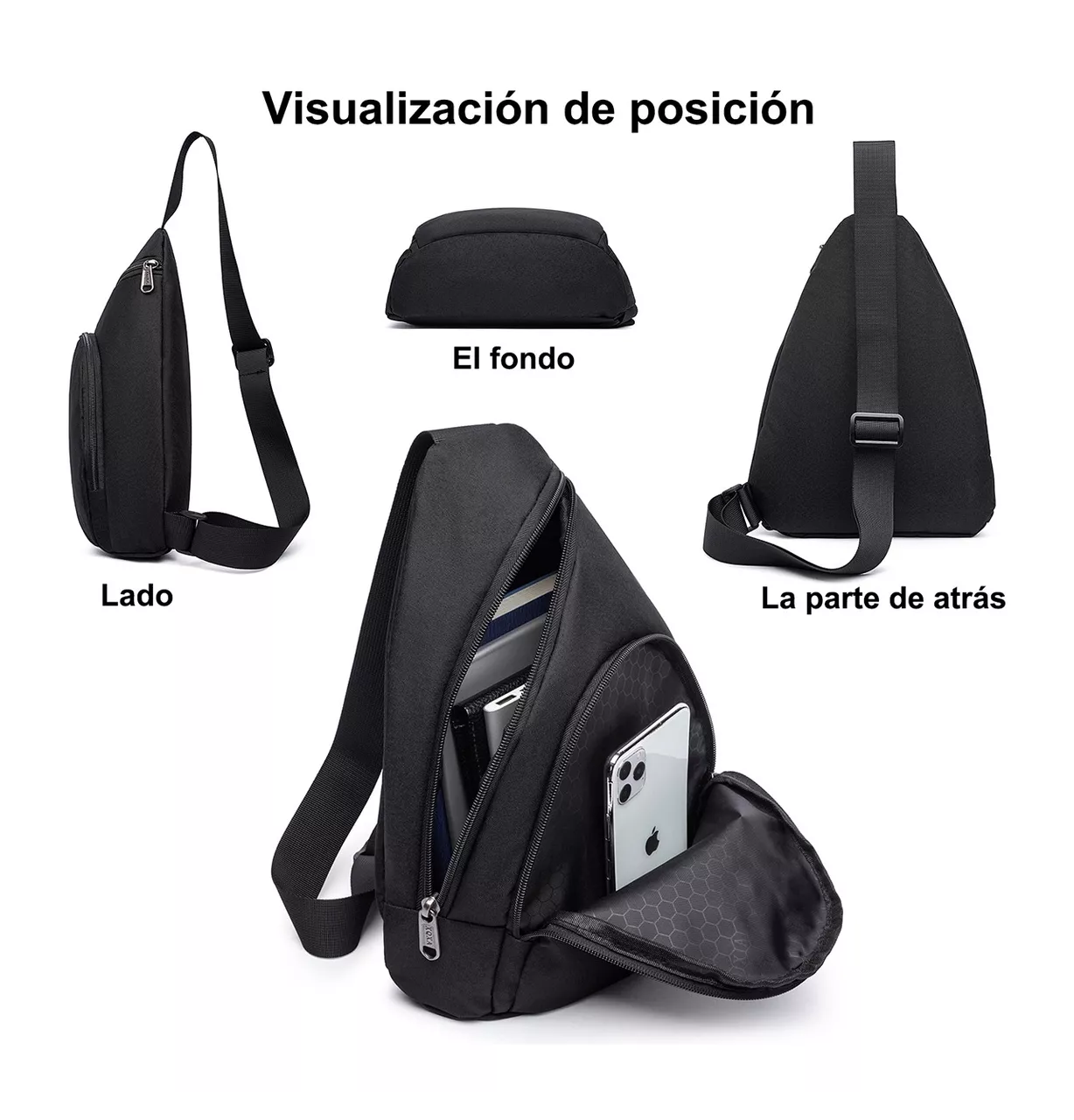 Foto 4 pulgar | Mochila Impermeable Belug Negro