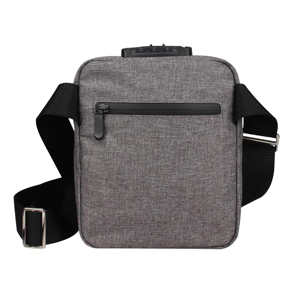 Foto 2 pulgar | Bolsa De Hombro Anti Olores Cerradura Con Combinación Gris