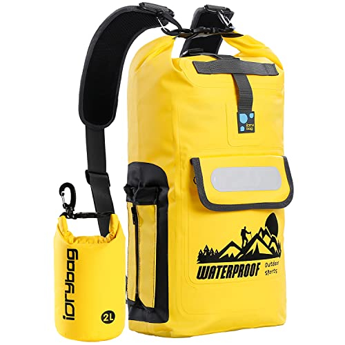 Venta Internacional- Mochila Flotante Idrybag Impermeable Amarilla