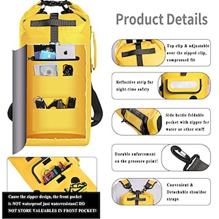 Foto 4 | Venta Internacional- Mochila Flotante Idrybag Impermeable Amarilla