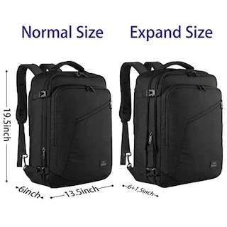 Foto 3 | Venta Internacional- Mochila de Viaje Grande Expandible Unisex Resistente al Agua Ligera