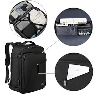 Foto 5 | Venta Internacional- Mochila de Viaje Grande Expandible Unisex Resistente al Agua Ligera