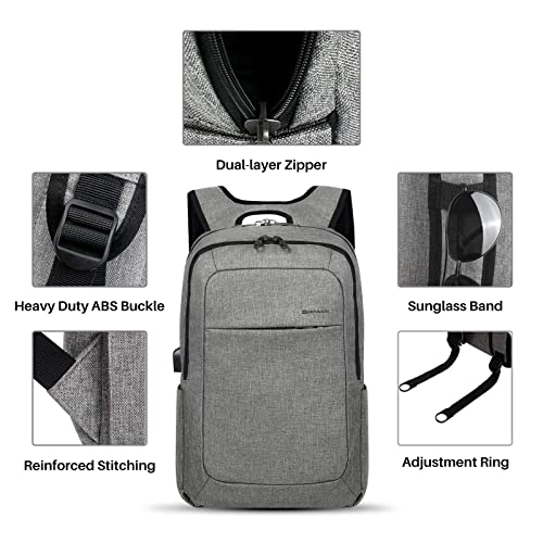 Foto 6 pulgar | Venta Internacional- Mochila para Laptop Kopack Antirrobo 15.6'' Carga Usb Resistente Al Agua