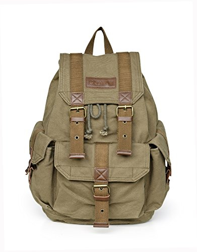 Foto 2 pulgar | Venta Internacional- Mochila Rucksack Gootium 21101amg-s Lona Alta Densidad Verde Militar Talla Pequeña