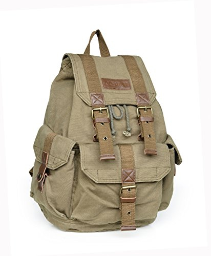 Foto 4 pulgar | Venta Internacional- Mochila Rucksack Gootium 21101amg-s Lona Alta Densidad Verde Militar Talla Pequeña