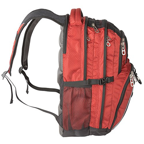 Foto 4 pulgar | Venta Internacional- Mochila Urban Commuter Exos Roja con Ribete Negro