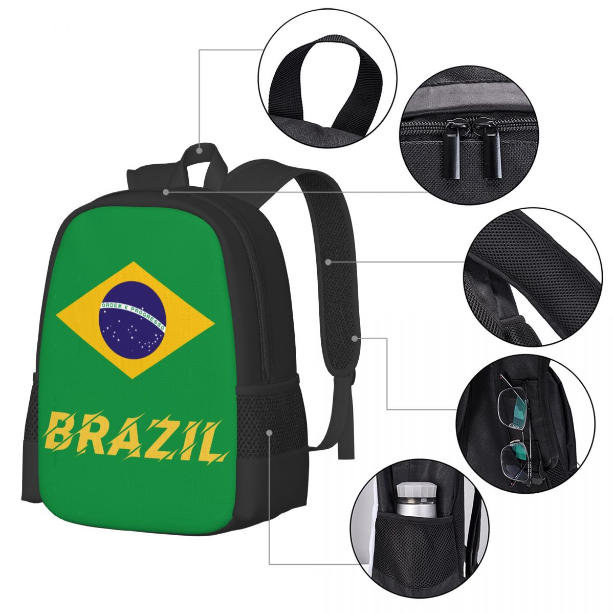 Foto 5 pulgar | Venta Internacional - Mochila para los Fans de la Copa Mundial de Brasil