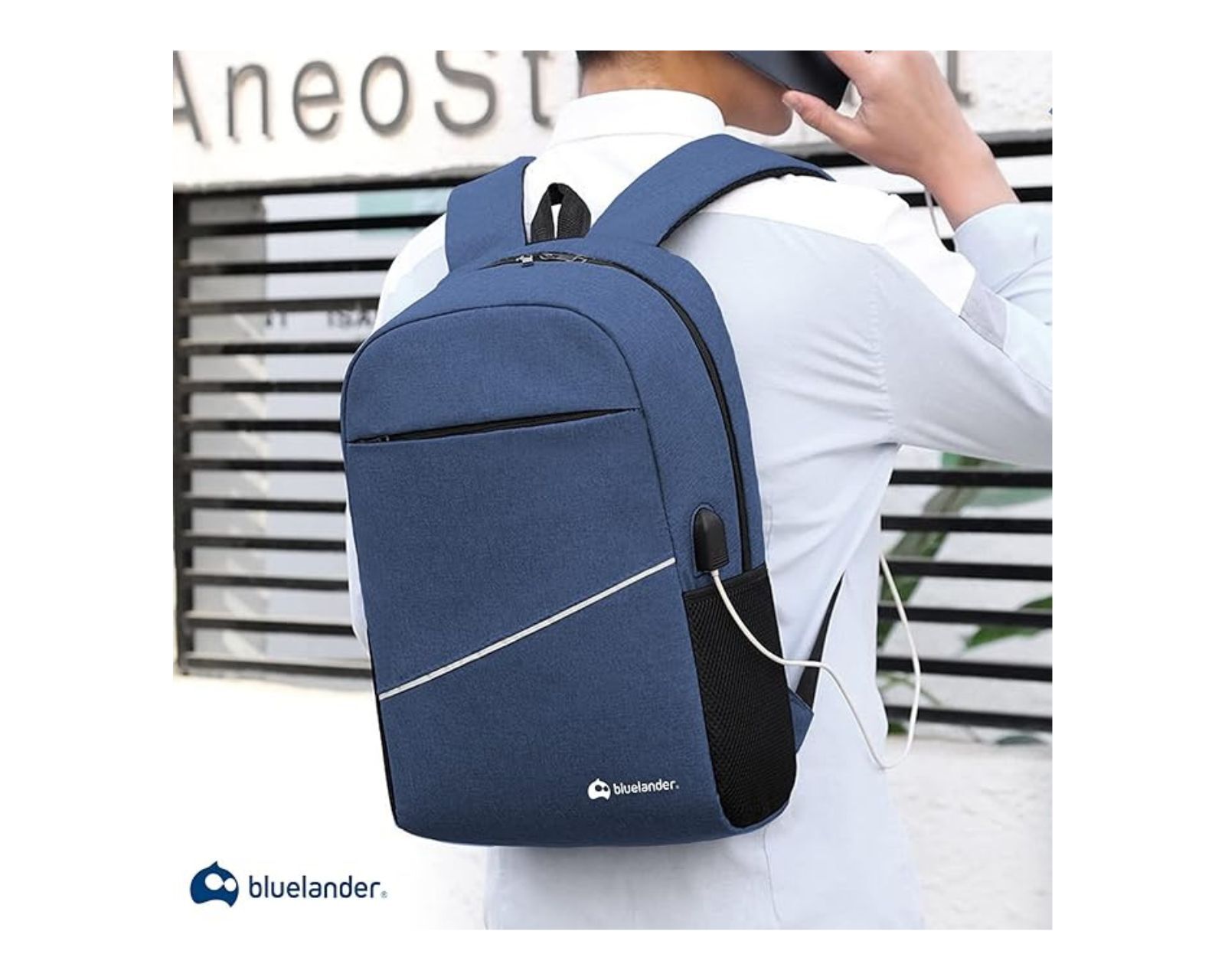 Foto 3 | Mochila Antirrobo para Laptop Bluelander 3 Piezas