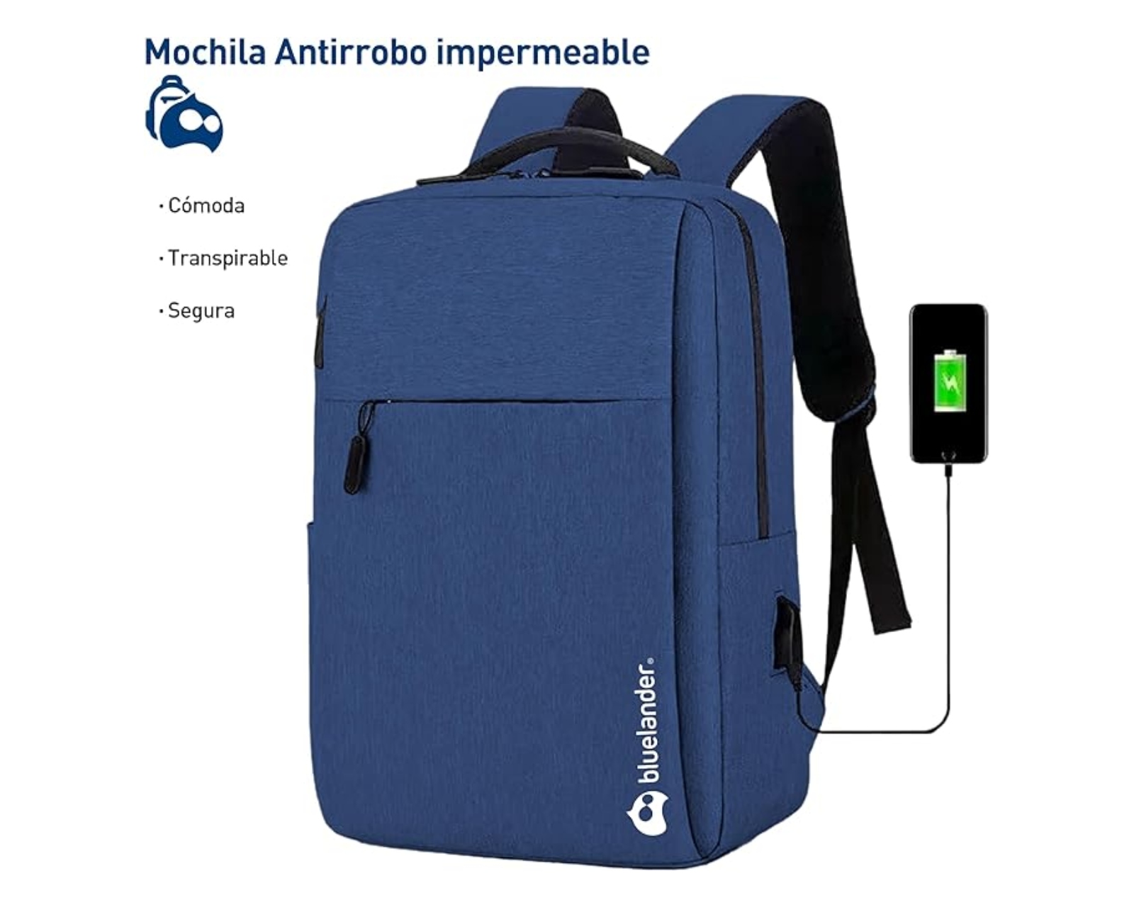 Foto 2 | Mochila Bluelander Impermeable color Azul