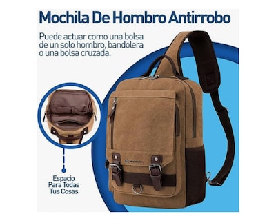 Foto 2 | Mochila Cruzada con Hebilla Magnética Bluelander
