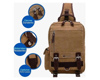 Foto 4 | Mochila Cruzada con Hebilla Magnética Bluelander