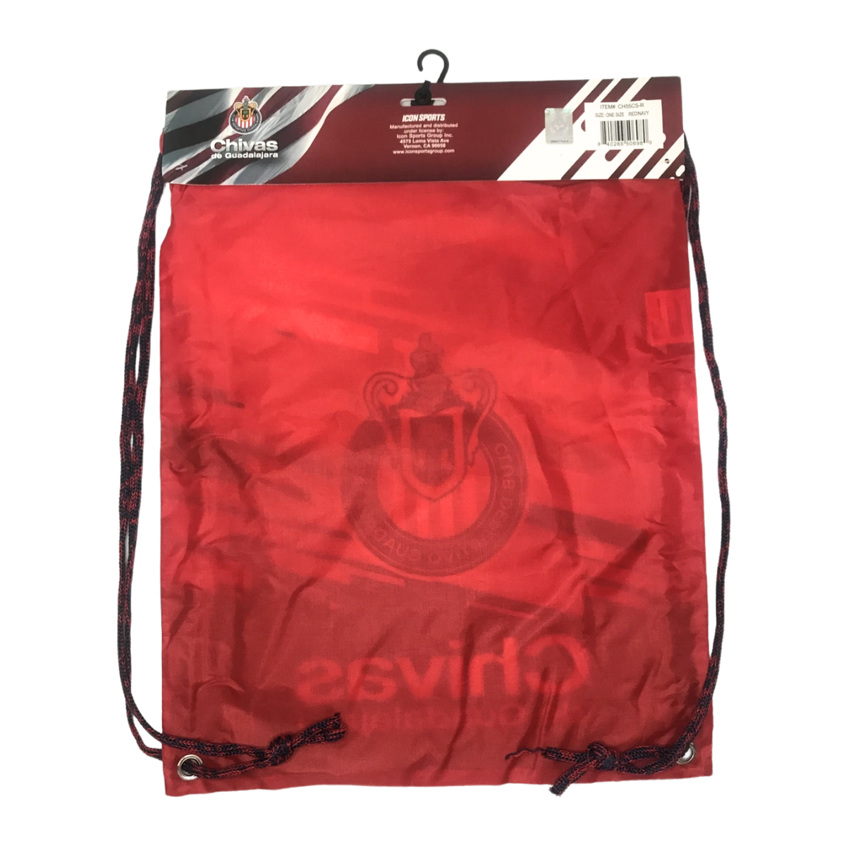 Foto 4 pulgar | Morral De Futbol Chivas Rojo