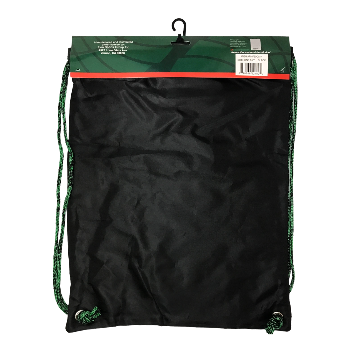 Foto 3 | Morral de Futbol Equipo México Negro