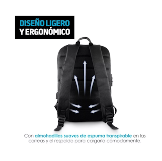 Foto 5 | Mochila Redlemon para Laptop color Negro