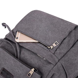 Foto 4 | Venta Internacional - Mochila de Tela Retro J-one Gris