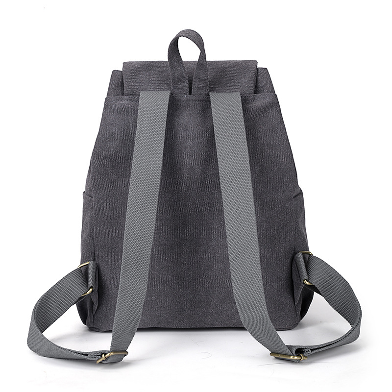 Foto 6 pulgar | Venta Internacional - Mochila de Tela Retro J-one Gris