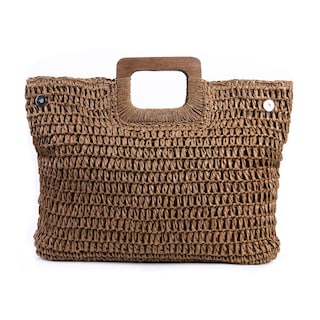 Foto 1 | Venta Internacional-bolsa De Playa De Paja Estilo Bohemio De Gran Capacidad Para