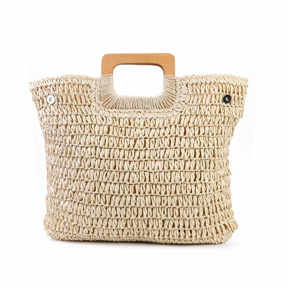 Foto 3 pulgar | Venta Internacional-bolsa De Playa De Paja Estilo Bohemio De Gran Capacidad Para