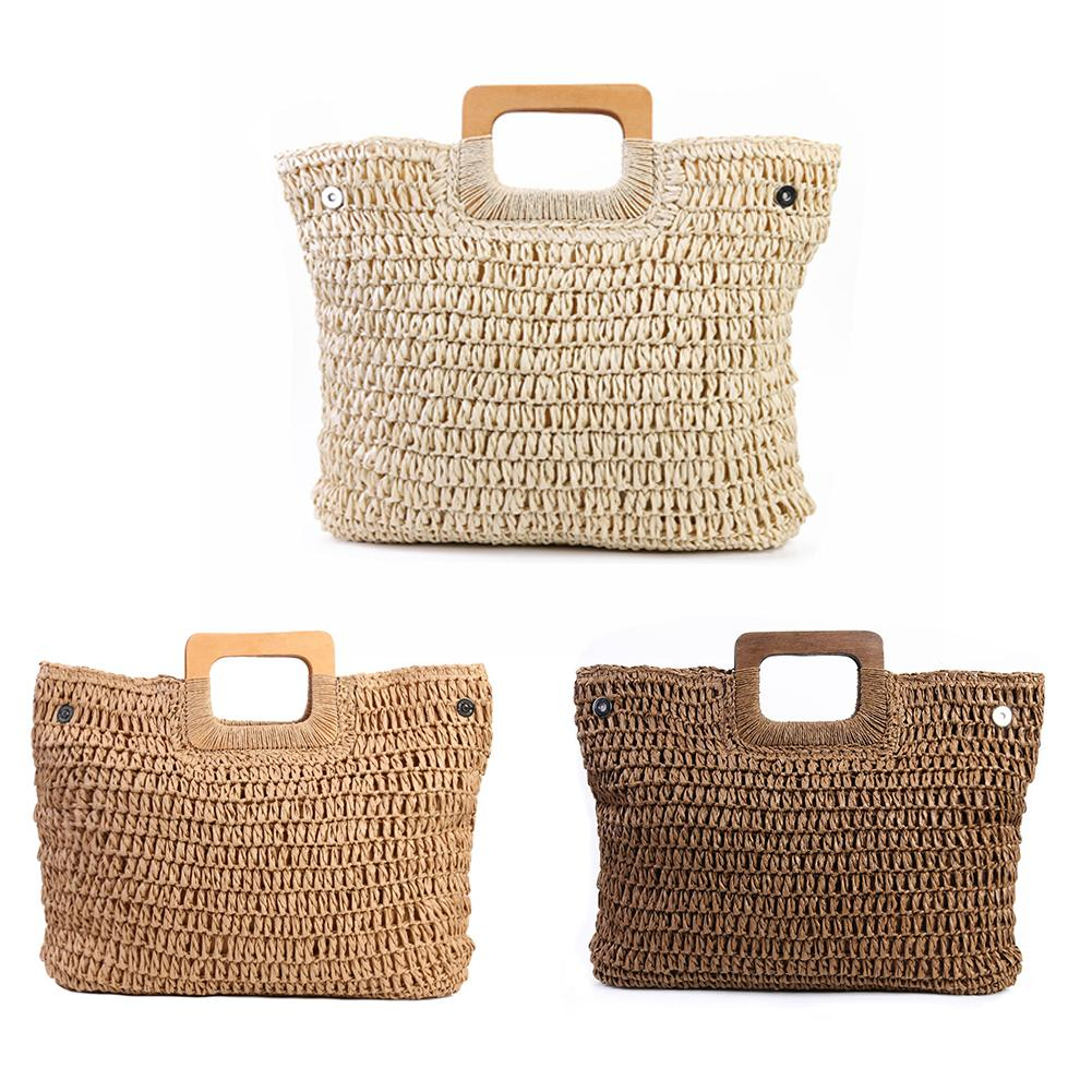 Foto 5 | Venta Internacional-bolsa De Playa De Paja Estilo Bohemio De Gran Capacidad Para