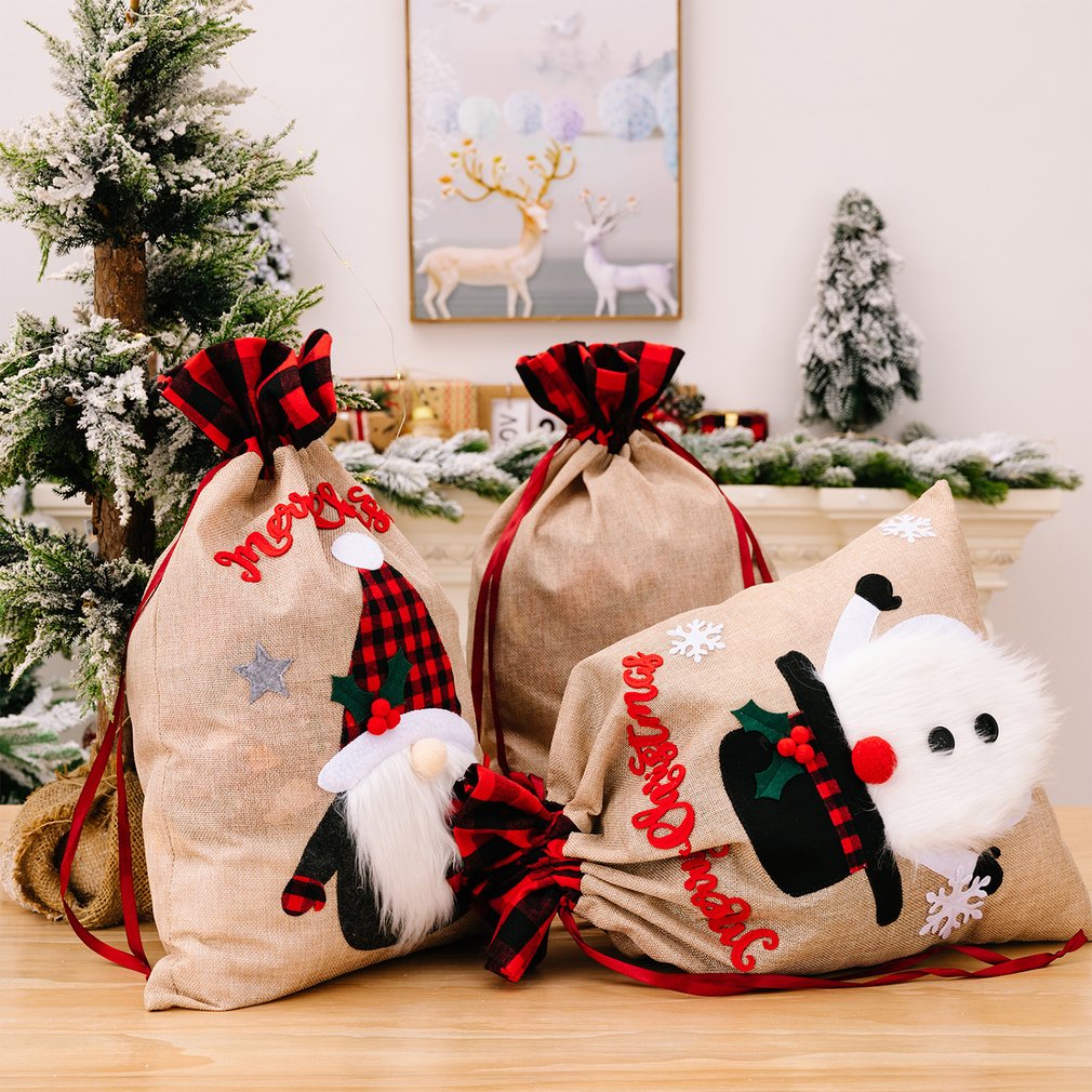 Foto 3 | Venta Internacional-Bolsa de Regalo Navideña con Dibujos Animados