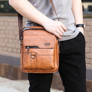 Foto 5 | Venta Internacional-bolso De Hombro Messenger Para Hombre, Casual, Retro, De Cue