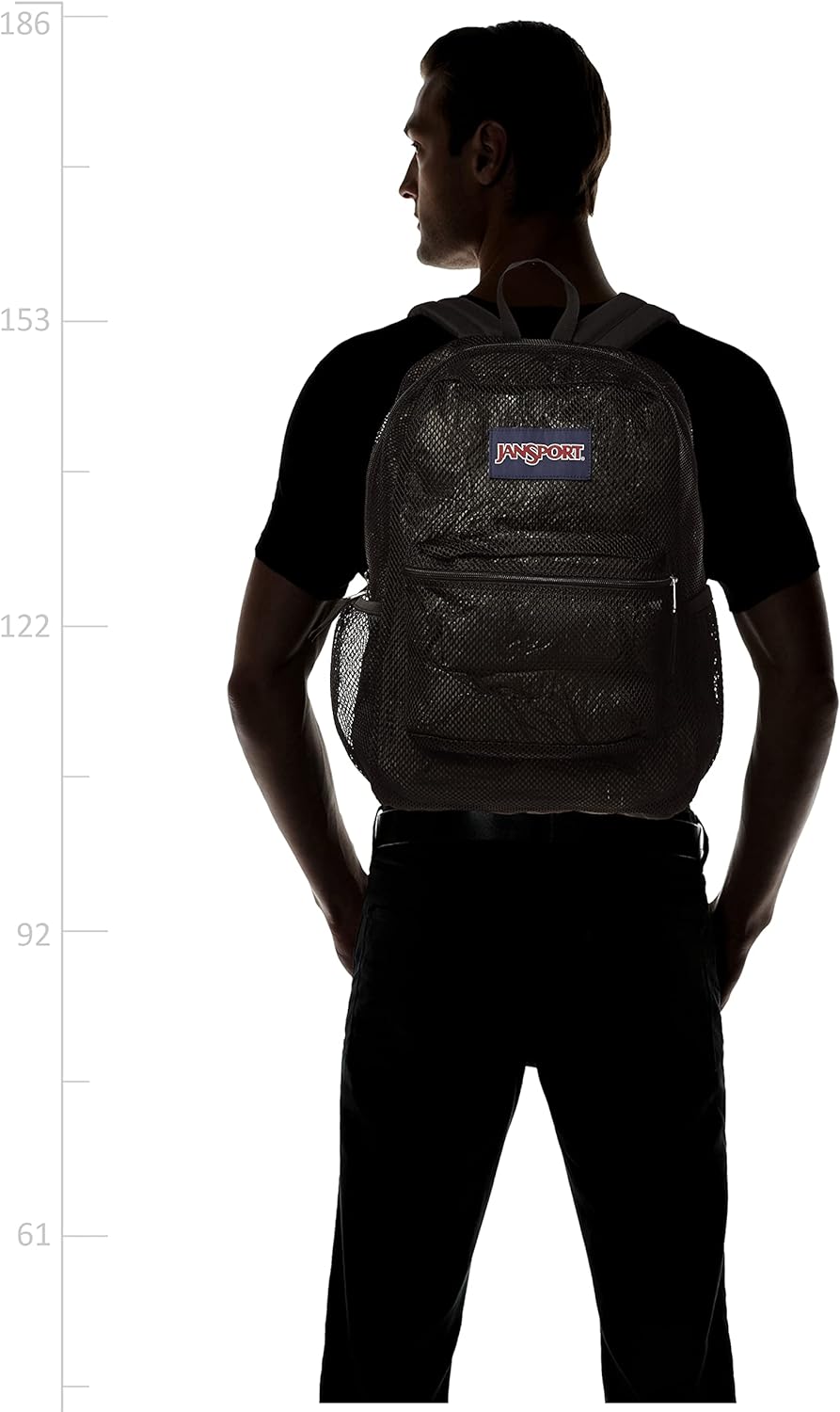 Foto 4 pulgar | Mochila JanSport Malla Ecológica Negra