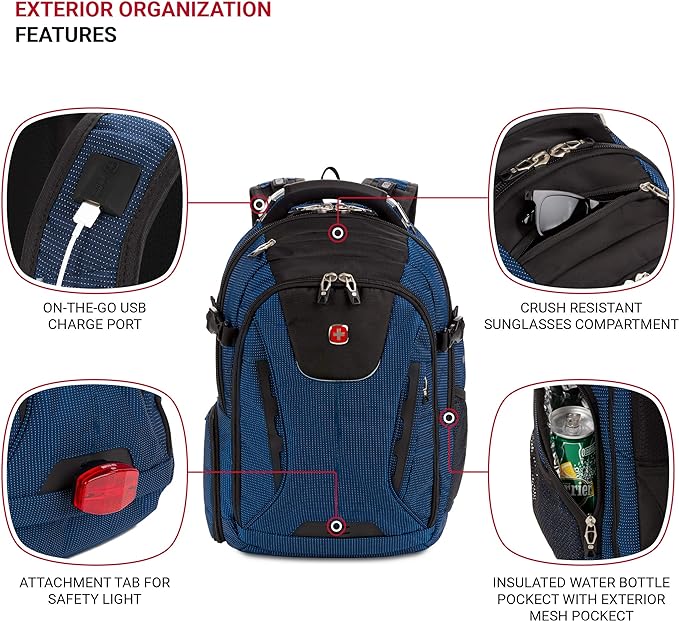 Foto 4 pulgar | Mochila Azul Swissgear para Laptop