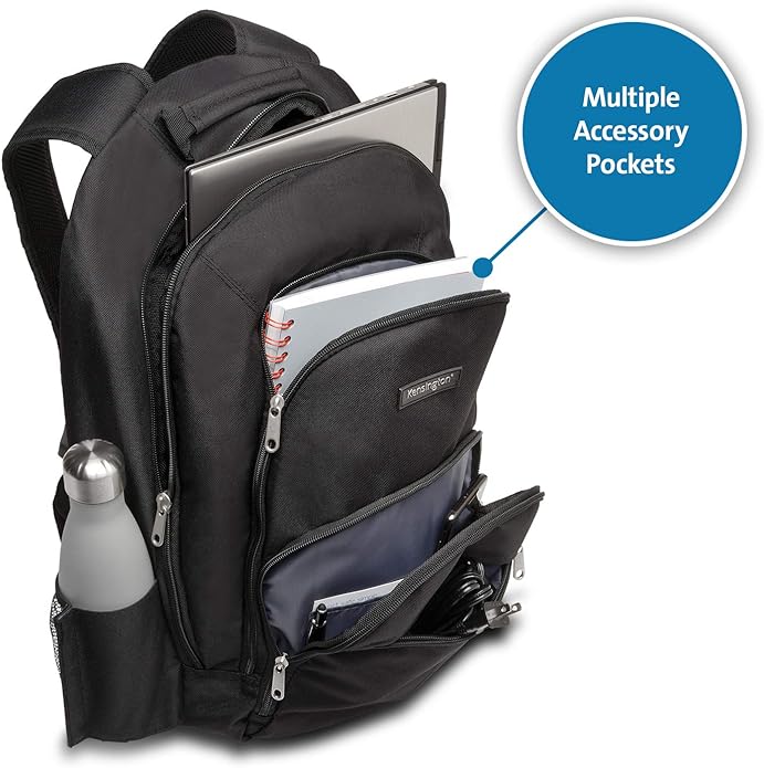 Foto 3 pulgar | Mochila para Laptop Kensington Negra
