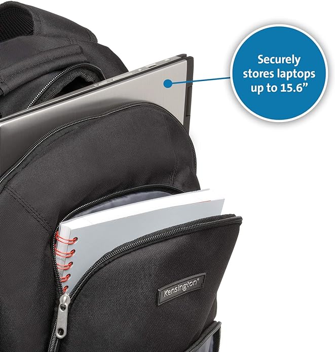 Foto 4 pulgar | Mochila para Laptop Kensington Negra